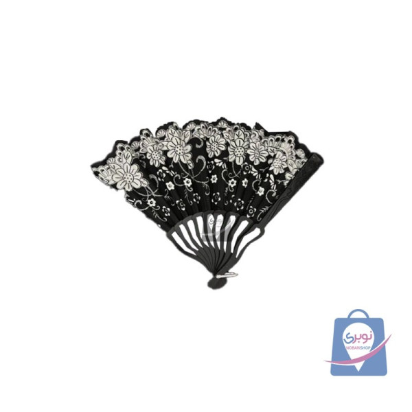 بادبزن توری مشکی بادبزن توری مشکی