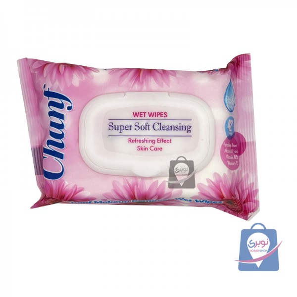 دستمال مرطوب پاک کننده آرایشی چانف تعداد 42 برگ مدل Super Soft