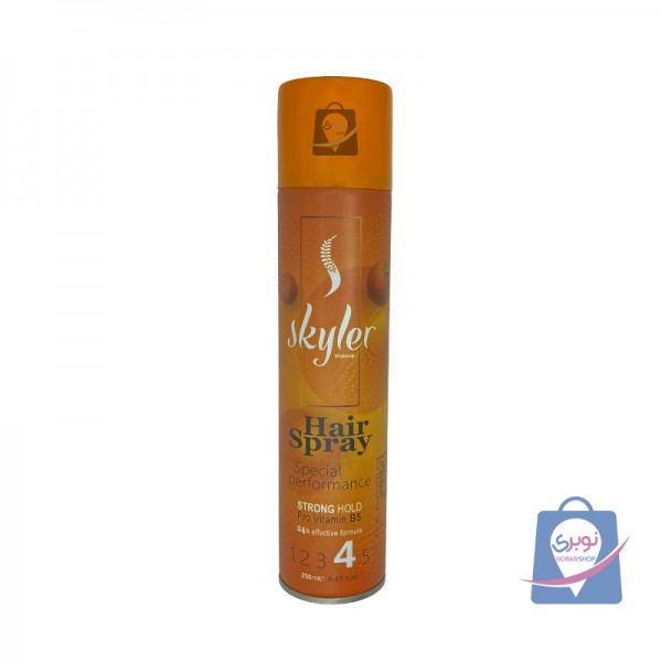 اسپری مو اسکایلر شماره 4 نارنجی حجم 250 میلی لیتر  Strong Hold 04