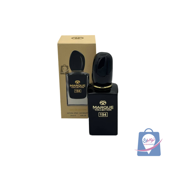عطر ادکلن زنانه مارکو یی کالکشن کد 194 رایحه جورجیو آرمانی اینتنس حجم 25 میل عطر ادکلن زنانه مارکو یی کالکشن کد 194 رایحه جورجیو آرمانی اینتنس حجم 25 میل