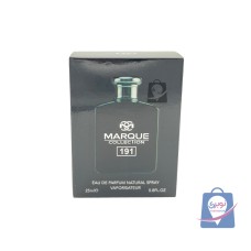 عطرادکلن مردانه مارکویی کالکشن کد  191 رایحه پول مشکی حجم25میل