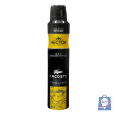 اسپری خوشبوکننده بدن مردانه هکتور مدل لاگوست زرد حجم 200 میلی