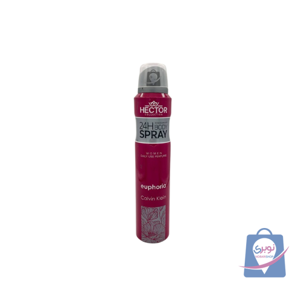 اسپری خوشبوکننده بدن زنانه هکتور مدل ایفوریا حجم 200 میلی لیتر اسپری خوشبوکننده بدن زنانه هکتور مدل ایفوریا حجم 200 میلی لیتر
