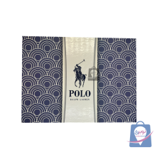 ست هدیه مردانه چهار تکه کمر کیف پول بلند جا کارت جا کلید POLO